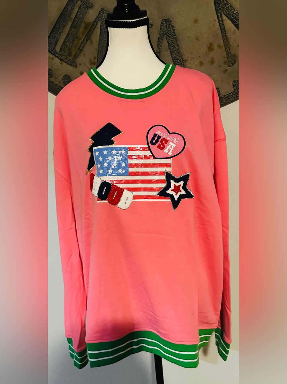 Simply Southern Coral Crewneck Sweatshirt